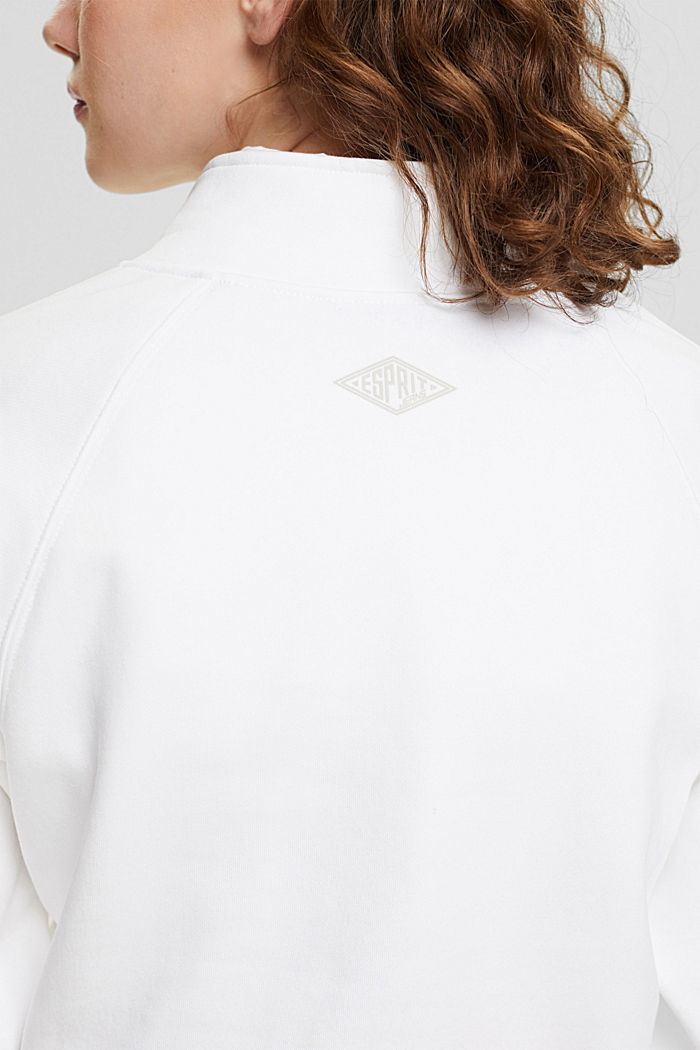 Half-zip sweatshirt, WHITE, detail-asia image number 6