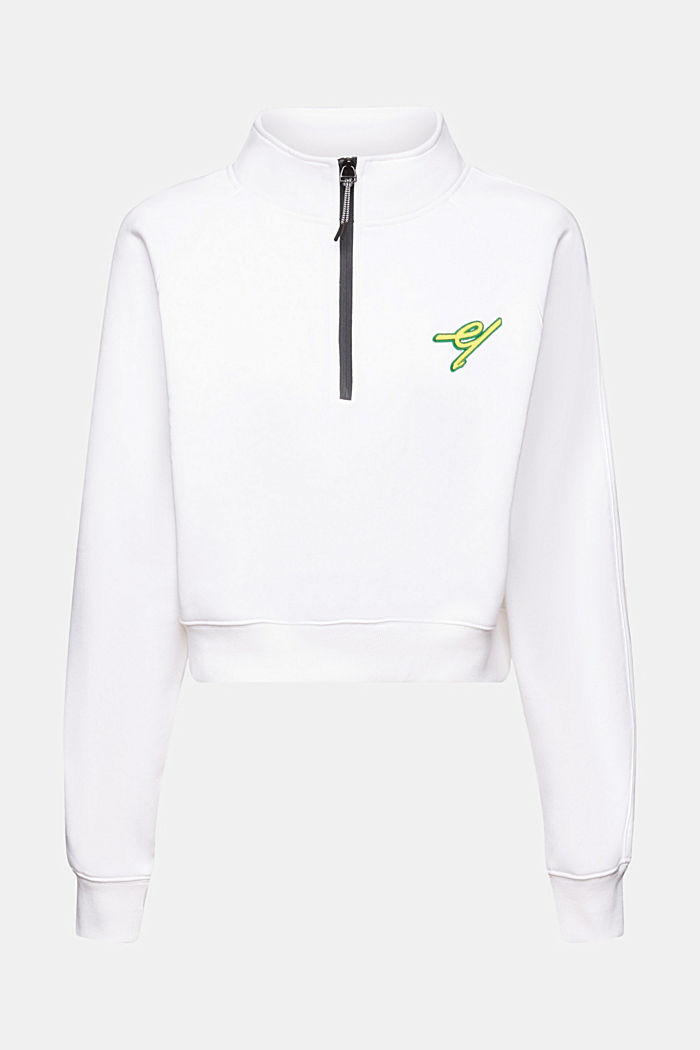 Half-zip sweatshirt, WHITE, detail-asia image number 7