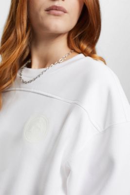 Cropped sweatshirt, WHITE, detail-asia image number 2
