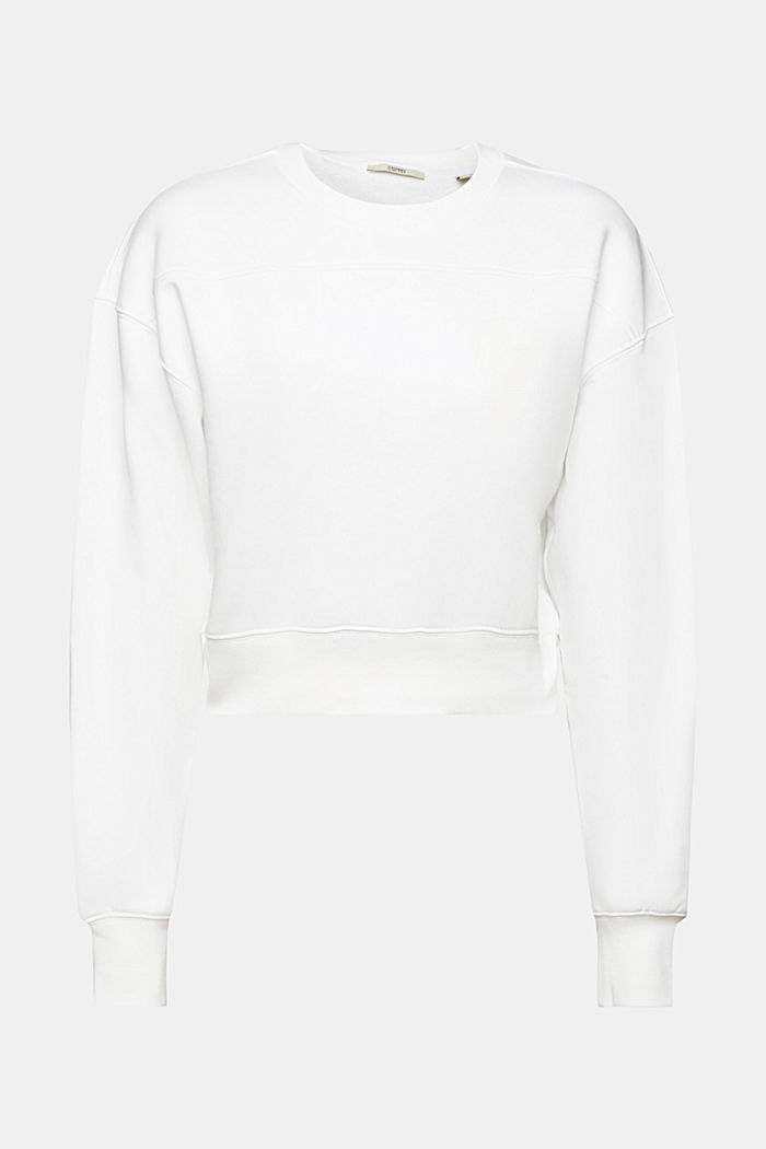 Cropped sweatshirt, WHITE, detail-asia image number 6