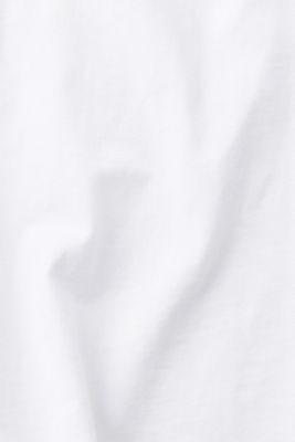 Cotton T-shirt with embroidered logo, WHITE, detail-asia image number 5