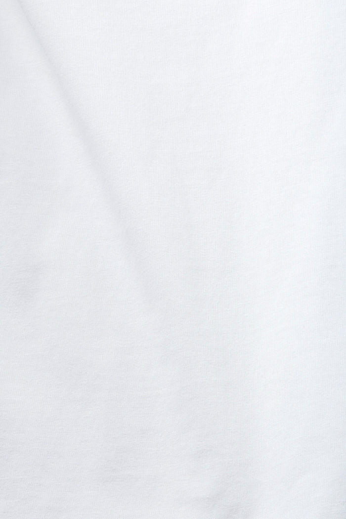 Cotton T-shirt with printed logo, WHITE, detail-asia image number 5