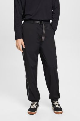 High-rise tapered fit track pants, BLACK, detail-asia image number 0