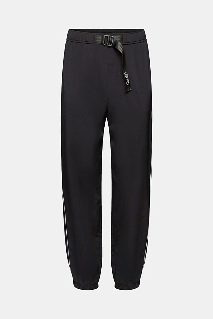 High-rise tapered fit track pants, BLACK, detail-asia image number 5