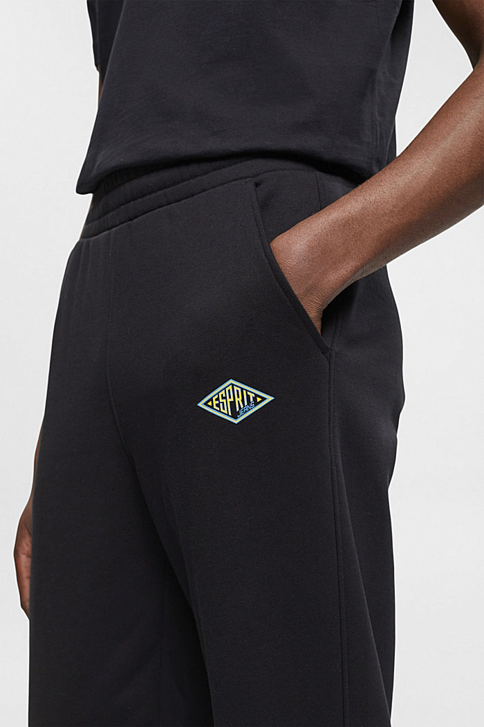 Joggers with logo print, BLACK, detail-asia image number 4