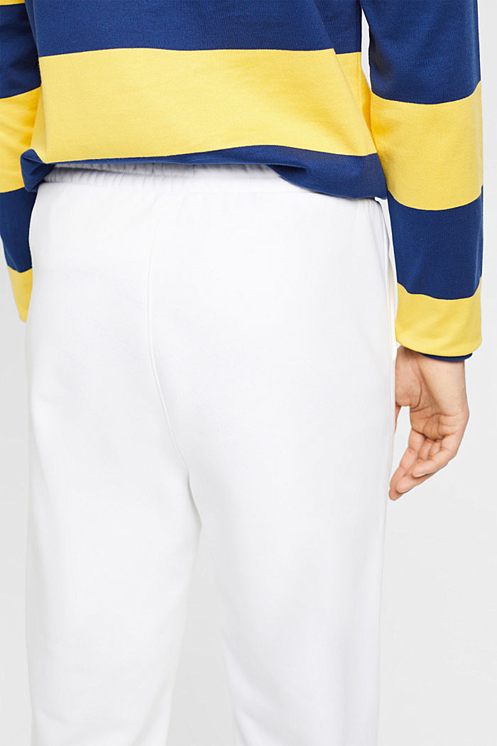 Joggers with logo print, WHITE, detail-asia image number 4