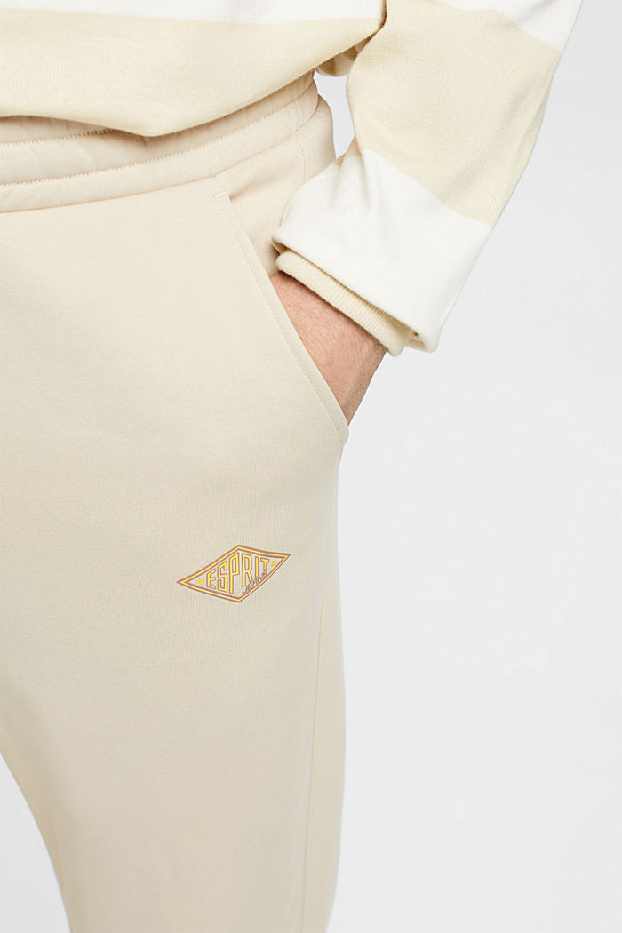 Joggers with logo print, LIGHT TAUPE 2, detail-asia image number 2