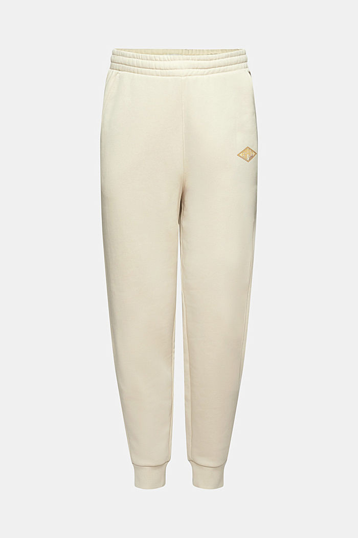 Joggers with logo print, LIGHT TAUPE 2, detail-asia image number 7