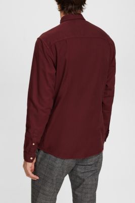 Button down cotton shirt, BORDEAUX RED, detail-asia image number 3