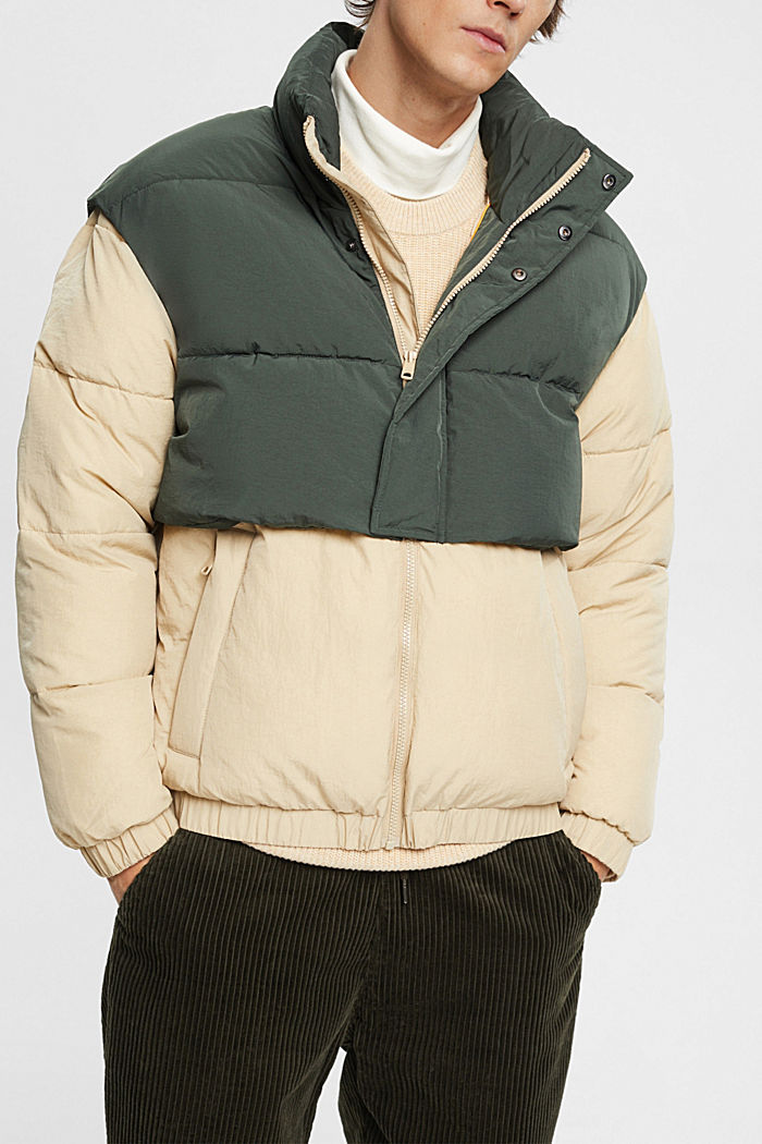 Hybrid puffer jacket, BEIGE, detail-asia image number 0