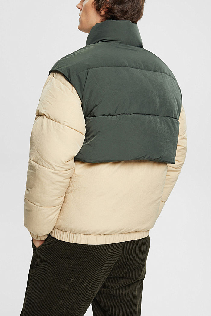 Hybrid puffer jacket, BEIGE, detail-asia image number 3