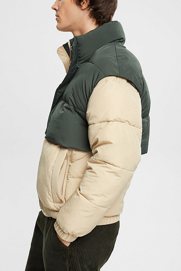Hybrid puffer jacket, BEIGE, detail-asia image number 5