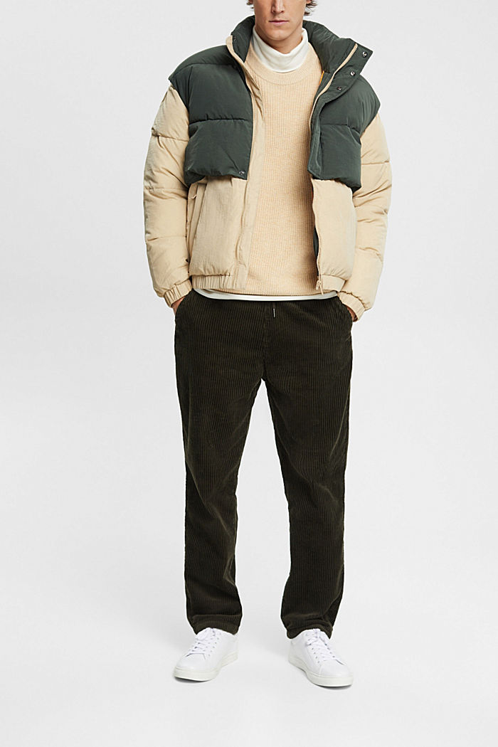 Hybrid puffer jacket, BEIGE, detail-asia image number 1