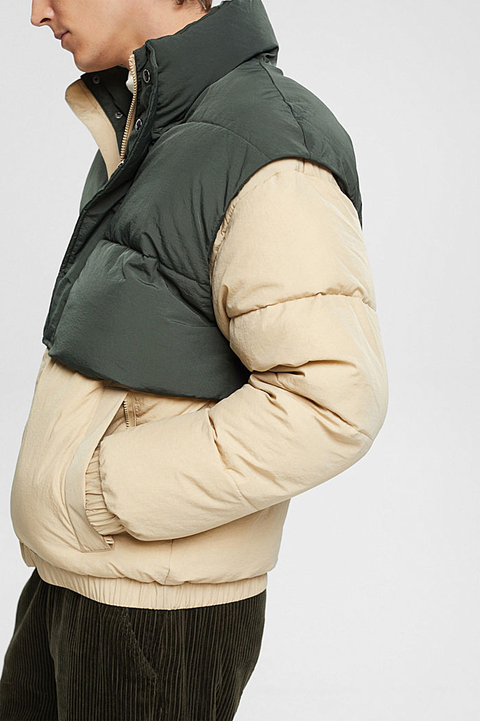 Hybrid puffer jacket, BEIGE, detail-asia image number 2