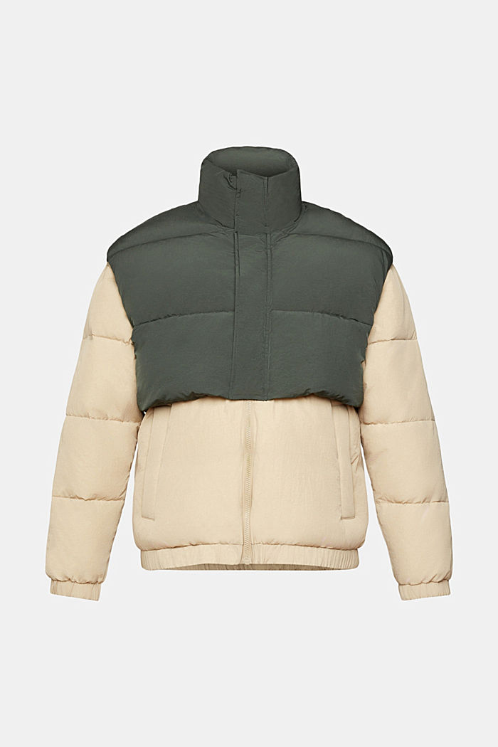 Hybrid puffer jacket, BEIGE, detail-asia image number 7