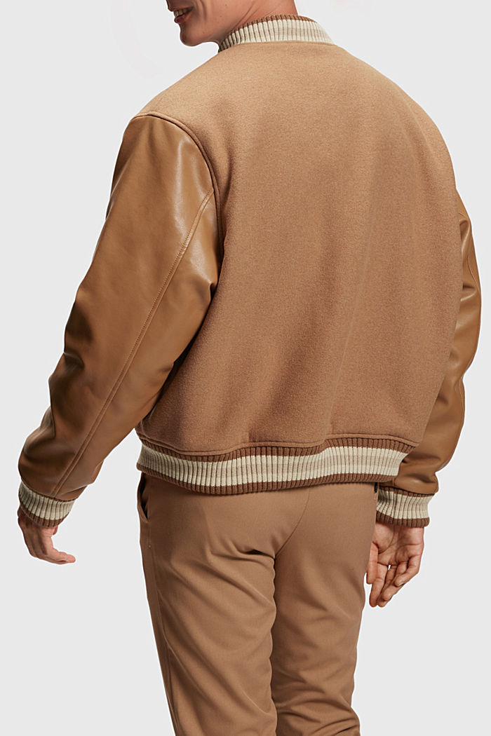 Varsity jacket, CARAMEL, detail-asia image number 1