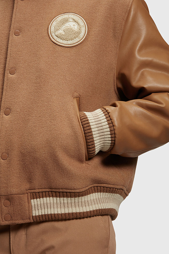 Varsity jacket, CARAMEL, detail-asia image number 2