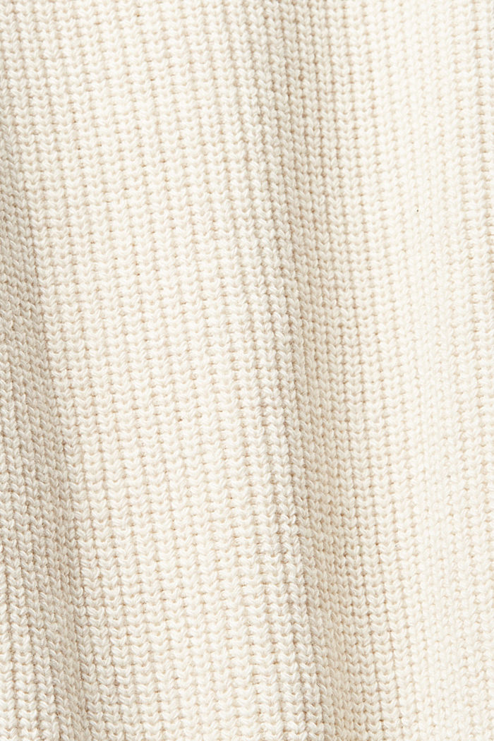 Chunky knit roll neck jumper, OFF WHITE, detail-asia image number 5