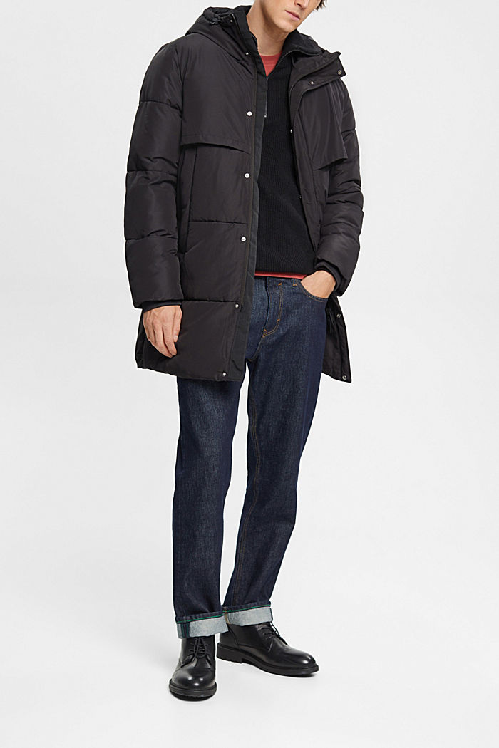 Chunky half-zip jumper, BLACK, detail-asia image number 1