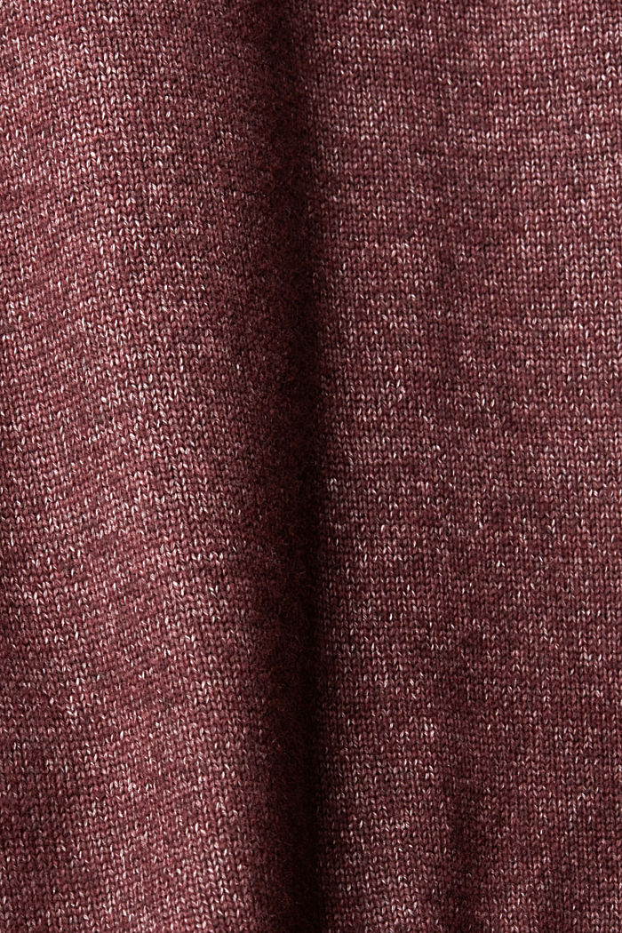 Crewneck jumper, BORDEAUX RED, detail-asia image number 5