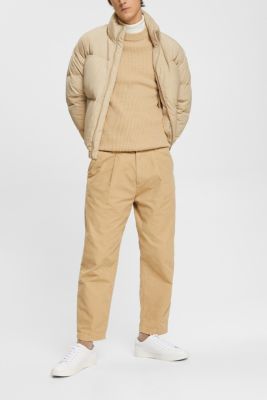 컬러 블록 디테일이 있는 리브 니트 점퍼, KHAKI BEIGE, detail-asia image number 1