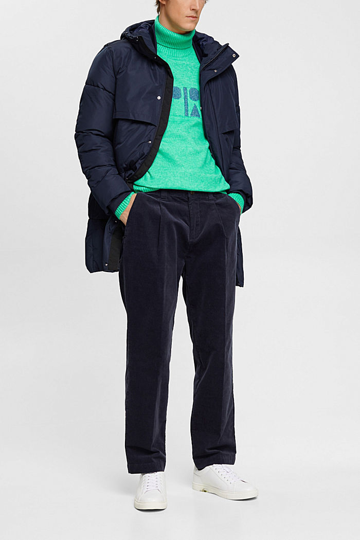 帶LOGO的高領超大廓形套頭衫, 淺綠色, detail-asia image number 1