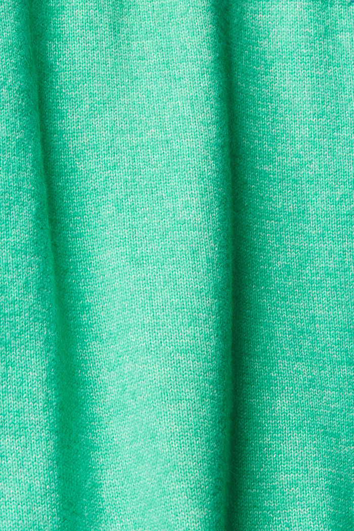 Rollneck oversized jumper with logo, LIGHT GREEN, detail-asia image number 5