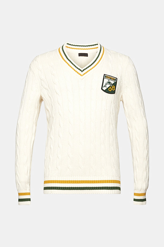 돌핀 로고 팁 스웨터, OFF WHITE, detail-asia image number 7