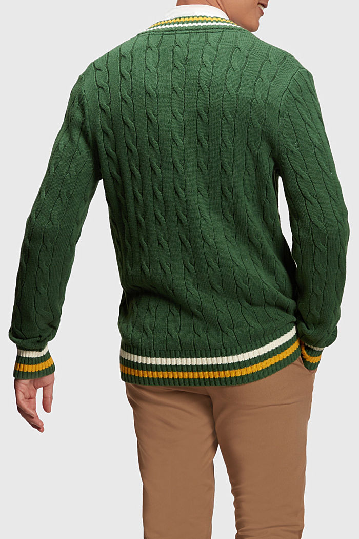 돌핀 로고 팁 스웨터, EMERALD GREEN, detail-asia image number 1