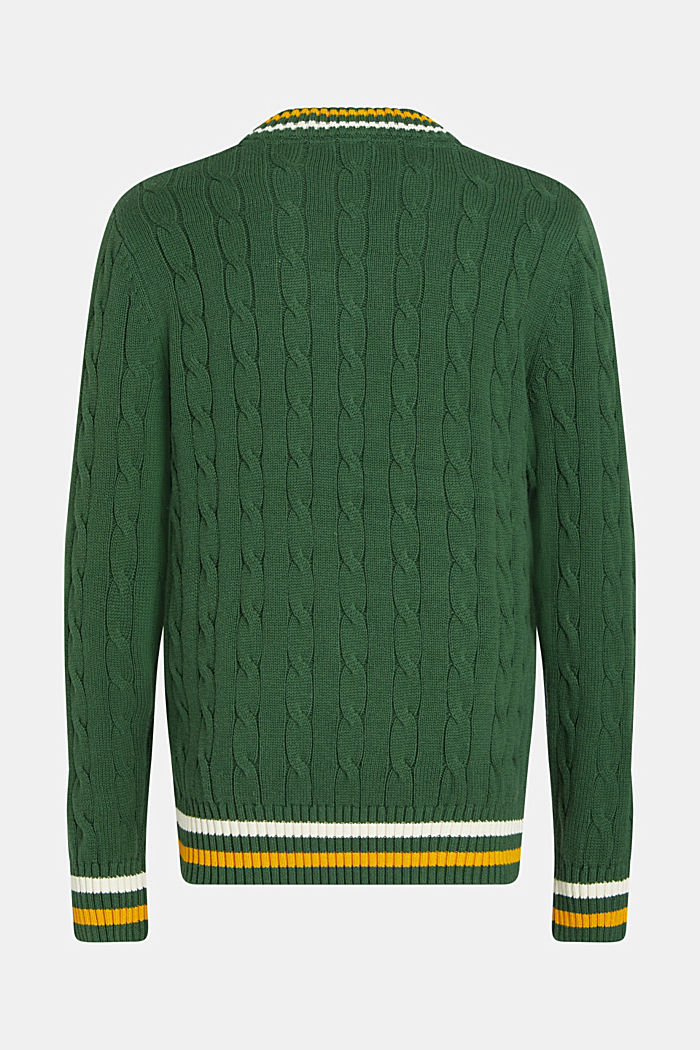돌핀 로고 팁 스웨터, EMERALD GREEN, detail-asia image number 5