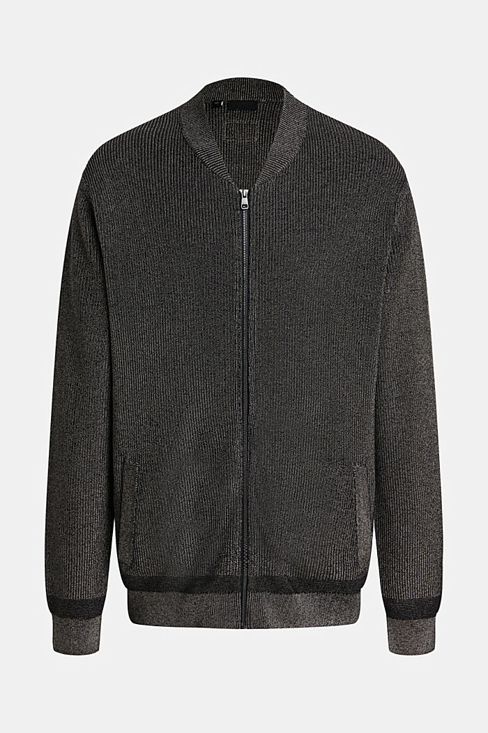 Sweater jacket, GUNMETAL, detail-asia image number 4
