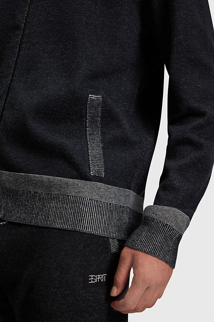 Sweater jacket, BLACK, detail-asia image number 3