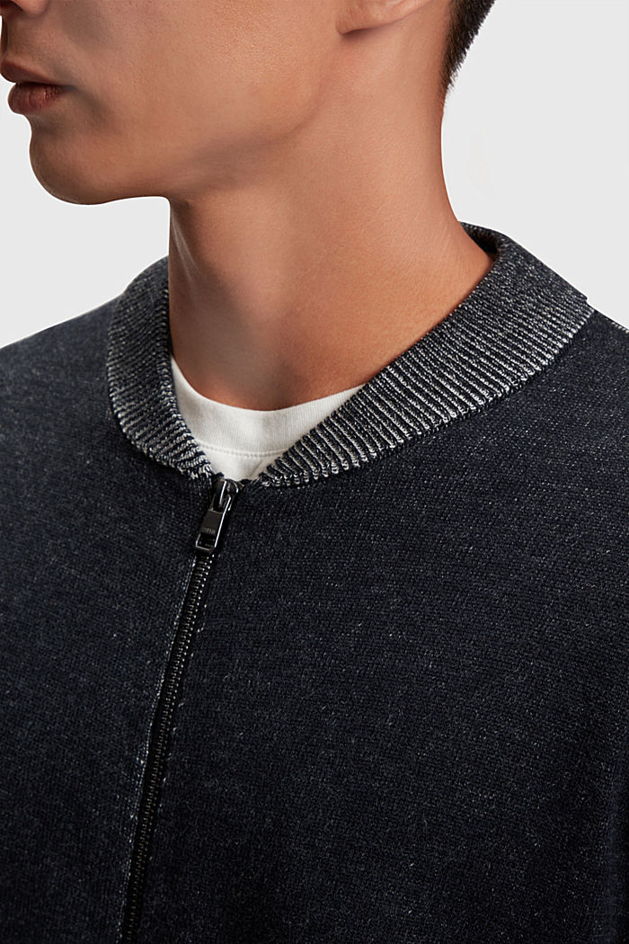 Sweater jacket, BLACK, detail-asia image number 2
