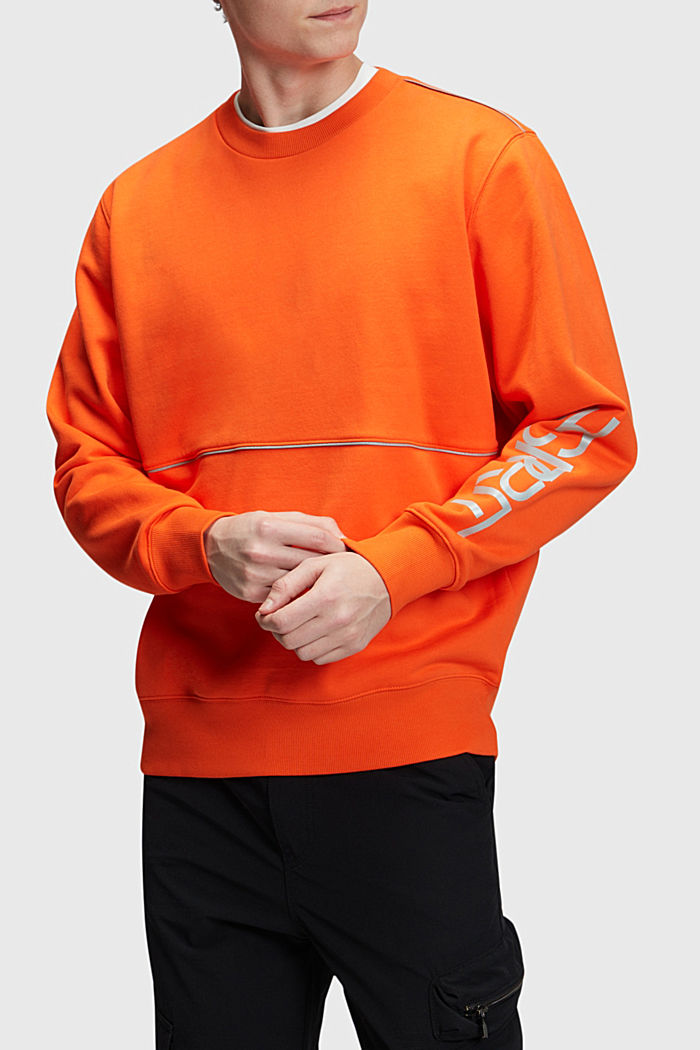 超大廓形LOGO衛衣, 橙紅色, detail-asia image number 0