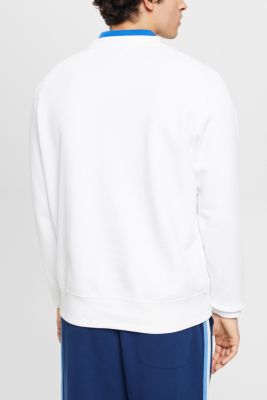 Logo print sweatshirt, WHITE, detail-asia image number 3