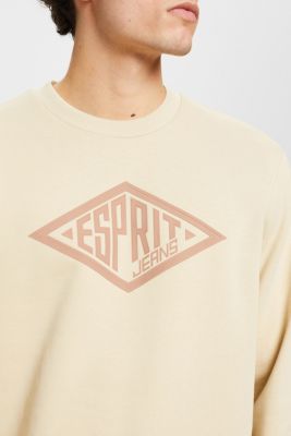 Logo print sweatshirt, BEIGE 2, detail-asia image number 2