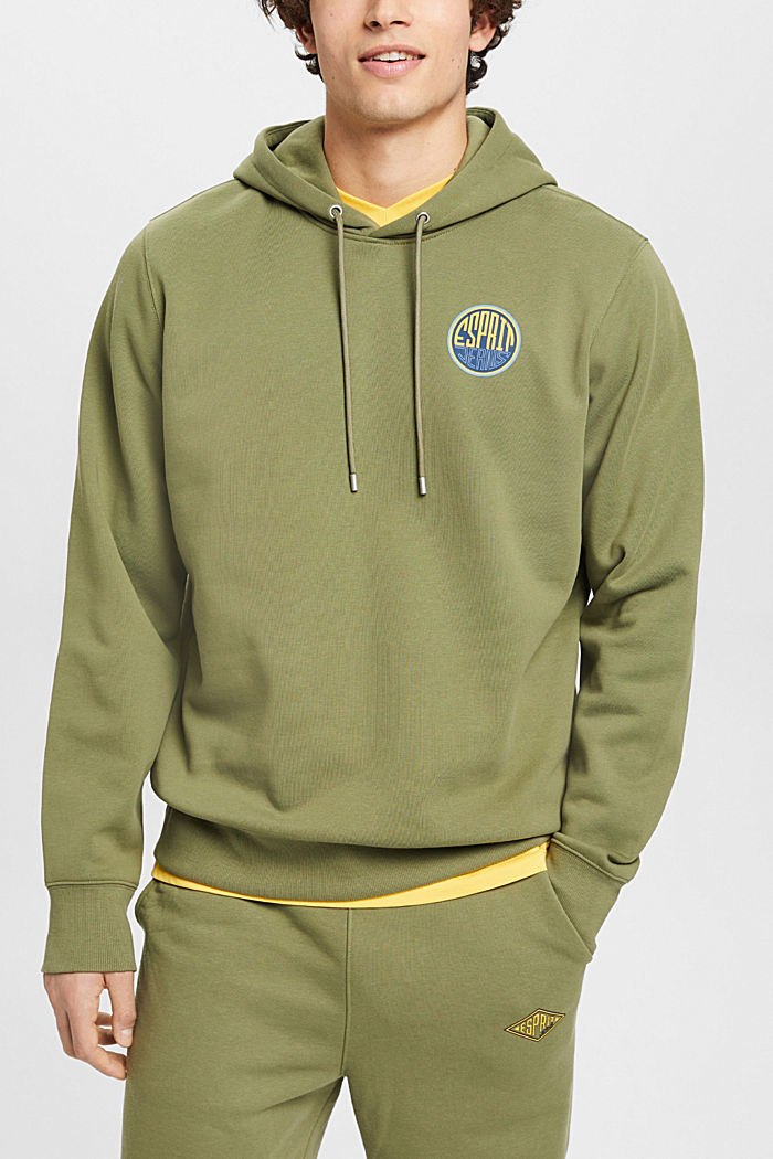Sweatshirt with logo print, OLIVE, detail-asia image number 0