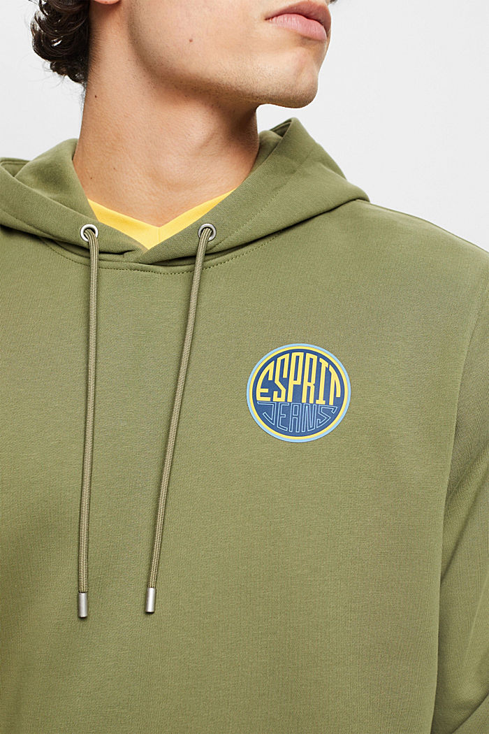 Sweatshirt with logo print, OLIVE, detail-asia image number 2