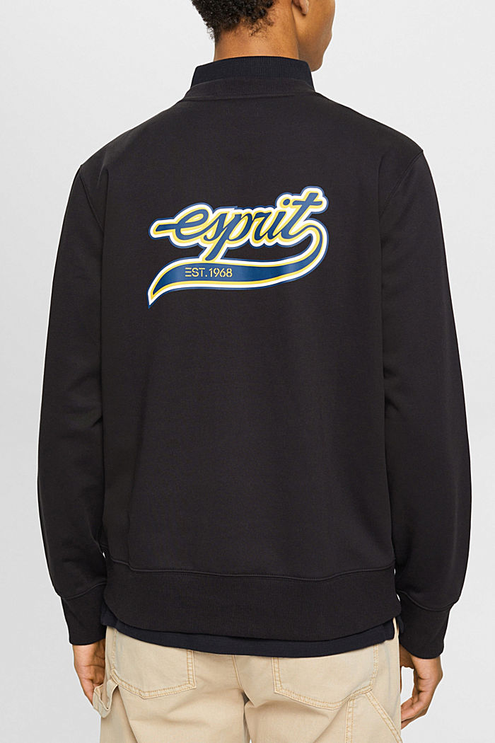 Sweatshirt with logo print on the back, BLACK, detail-asia image number 1