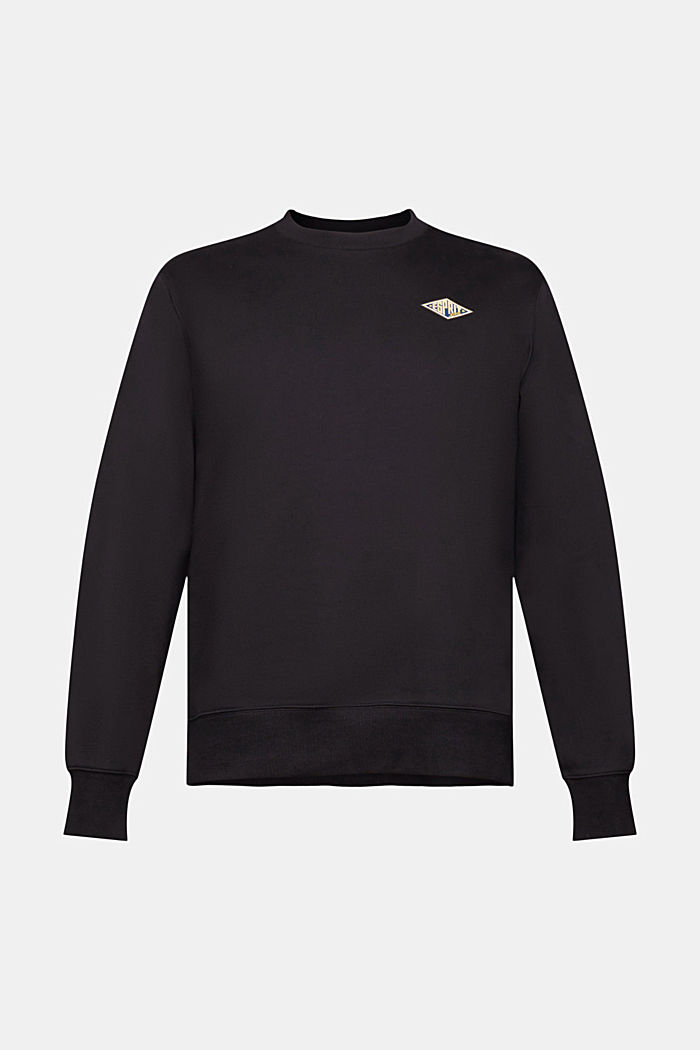 Sweatshirt with logo print on the back, BLACK, detail-asia image number 6
