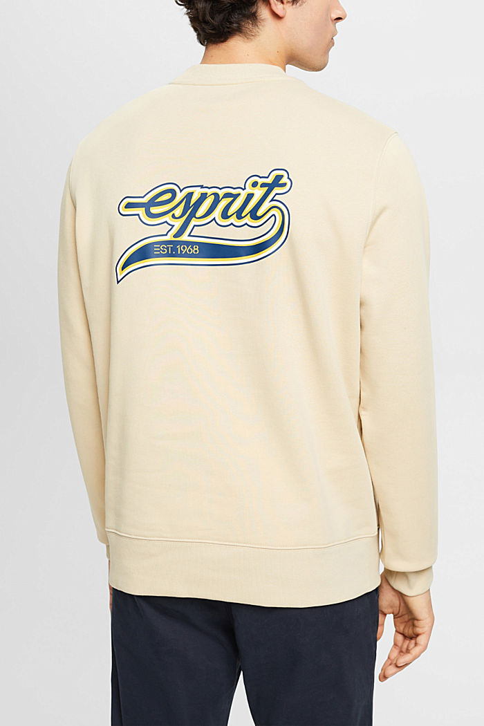 Sweatshirt with logo print on the back, BEIGE 2, detail-asia image number 3