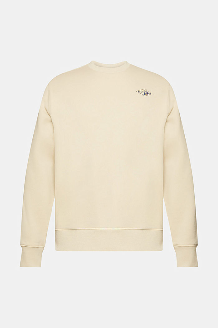 Sweatshirt with logo print on the back, BEIGE 2, detail-asia image number 6