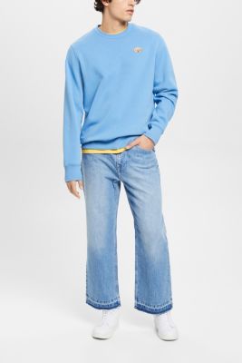 Sweatshirt with logo print on the back, LIGHT BLUE LAVENDER, detail-asia image number 4