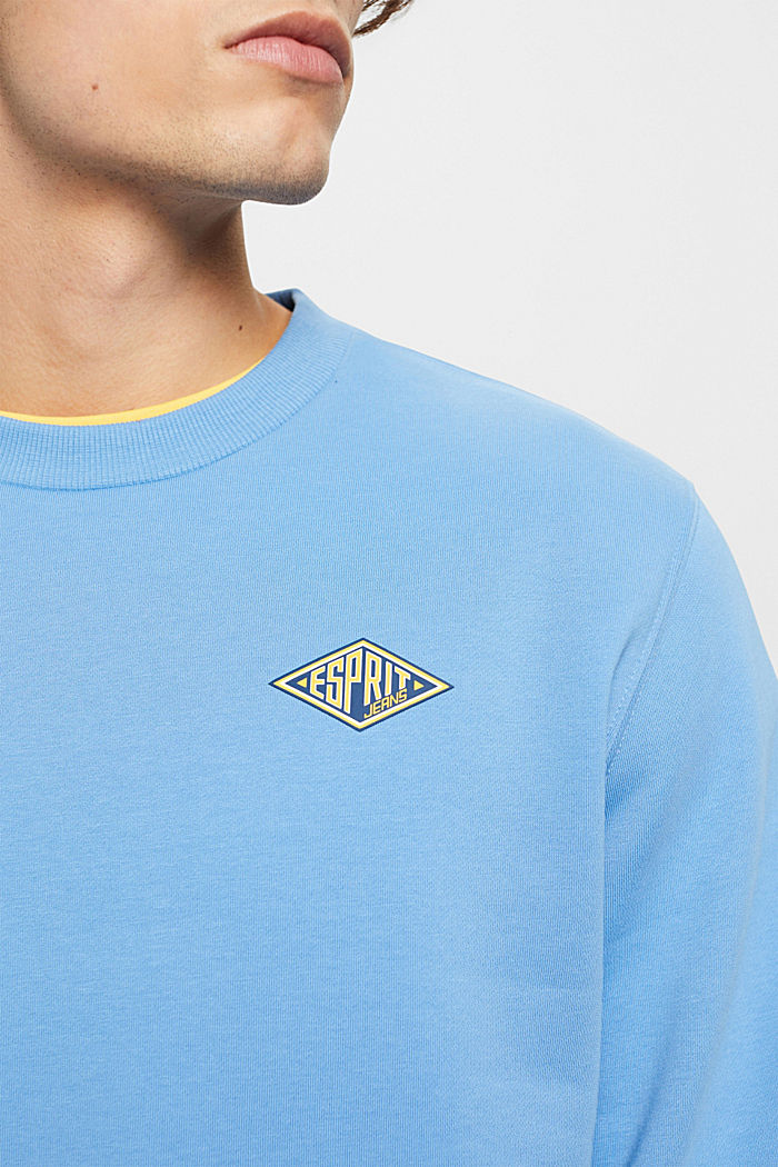 Sweatshirt with logo print on the back, LIGHT BLUE LAVENDER, detail-asia image number 2