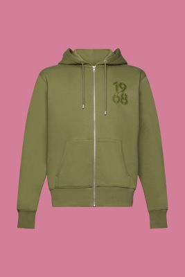 Full-length zip hoodie