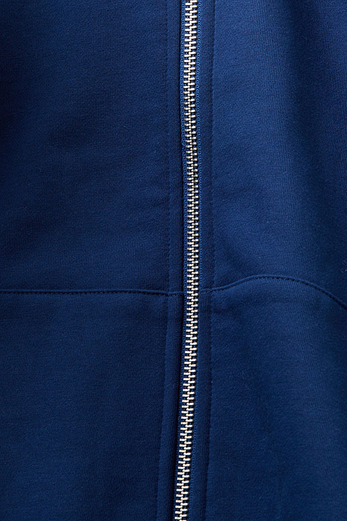 全長拉鏈連帽衛衣, 深藍色, detail-asia image number 4