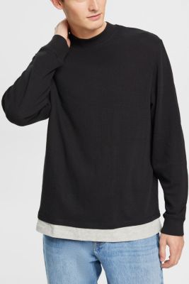 Shop the Latest in Men's Fashion Ribbed long sleeve top ESPRIT