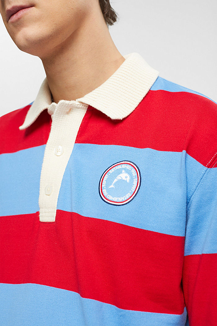 Striped rugby polo, LIGHT BLUE LAVENDER, detail-asia image number 2
