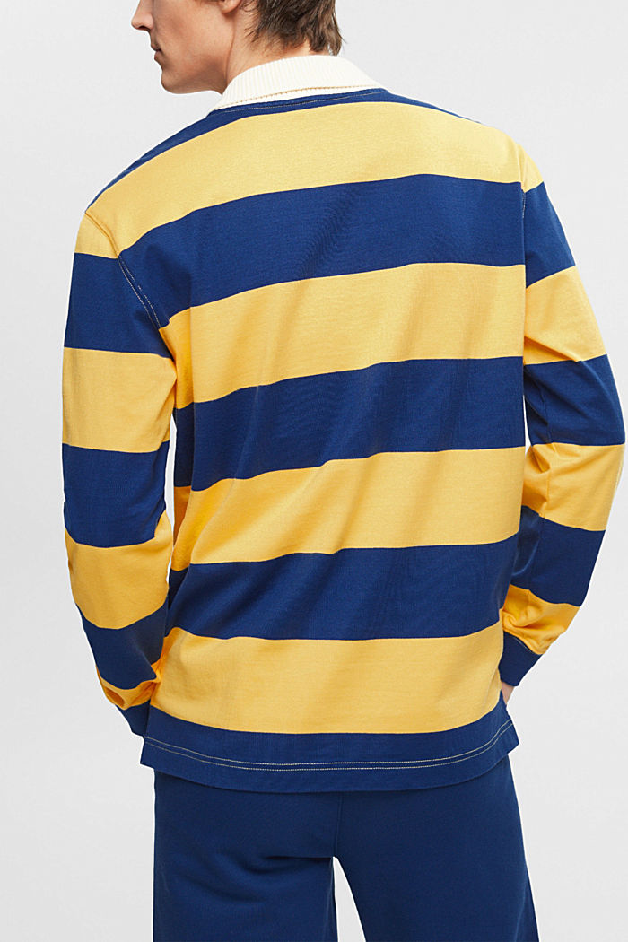 Striped rugby polo, YELLOW, detail-asia image number 1
