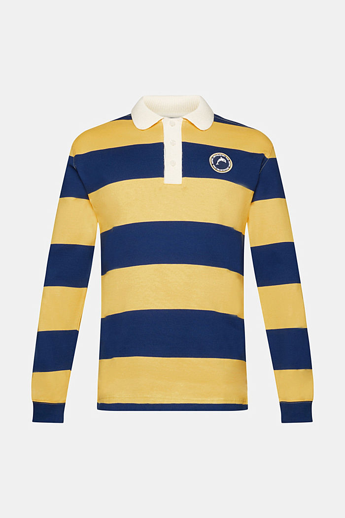 Striped rugby polo, YELLOW, detail-asia image number 5